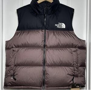 North Face Womens XXL 1996 Retro Nuptse Vest NWT Tawny Quartz 700 Down Puffer